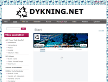 Tablet Screenshot of dykning.net